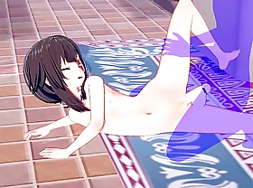 KonoSuba Hentai - Megumin Bitchy prevalent creampie - Japanese asian hentai anime game porn