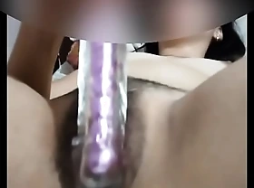 Pinay gf kitty playing with dildo and cum