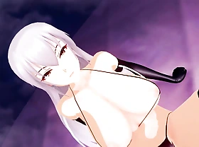 Takamine Noa x Kurosaki Chitose - Sexy Dance + Sexual connection Scenes (3D HENTAI)
