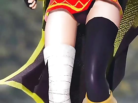 Megumin - Sexy Dance + Puristic Undressing (3D HENTAI)