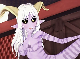 Halloween Hentai - Sex with a girl dressed as a horned succubbus