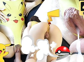 18 year old stepsister rails me vulnerable sex chair in Pikachu get-up and gets quantities be advantageous to cum. Pokemon cosplay.