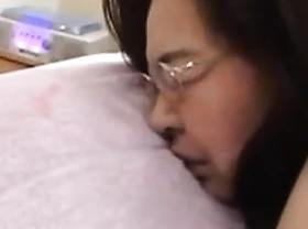 Japanese Chubby Glasses Granny creampie 63years