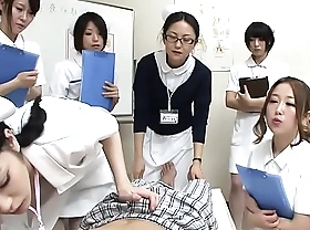 JAV nurses CFNM handjob oral-job sit-in Subtitled